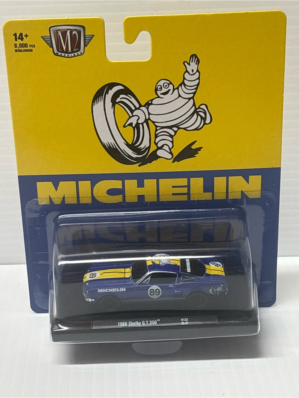 M2 Machines 1966 Shelby GT350 Michelin Blue Yellow R132 8000 pcs